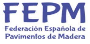 Logotipo Federación Española de Pavimentos de Madera